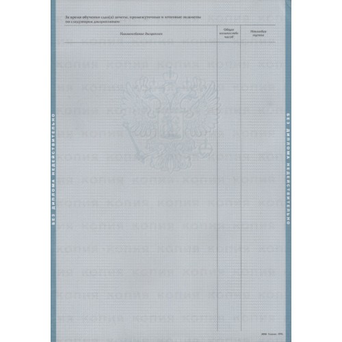 Диплом магистра 1997-2003 "ГОЗНАК"